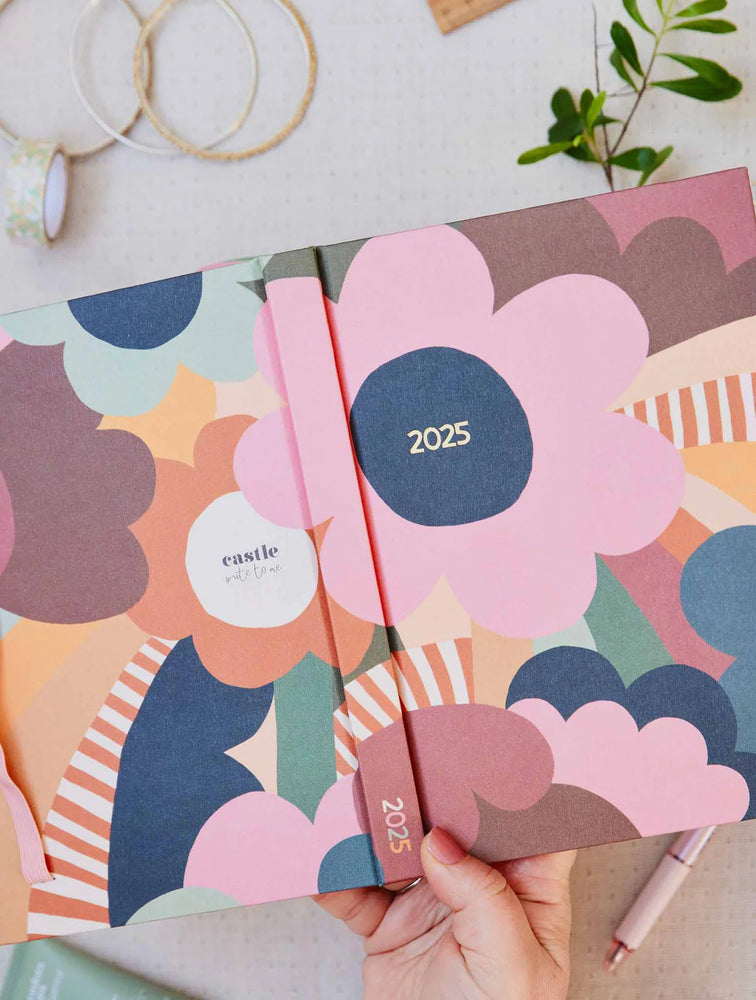 Behind The Trees - Write To Me - 2025 Weekly Planner - Peony - 2025 diary - New Year journal - diary for 2025 - castle n' things