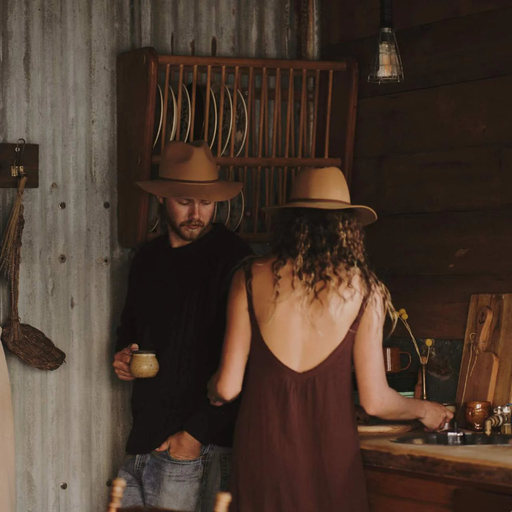 Behind The Trees - Will + Bear - Anderson Camel - Australian Wool Fedora under $150