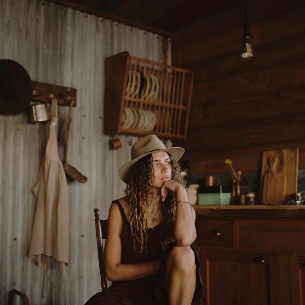 Behind The Trees - Will + Bear - Anderson Sage - Australian Wool Fedora under $150