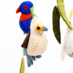 Behind The Trees - Tara Treasures - Baby Cot Mobile - Australian Birds - Cockatoo, Lorikeet, Galah and Kookabu - nursery decor for baby - newborn baby gift ideas - baby shower gift idea