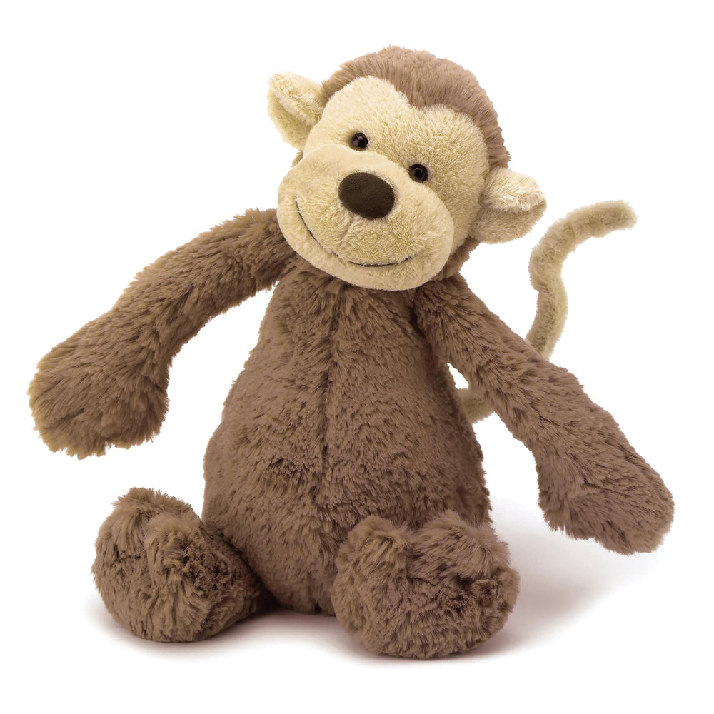 Behind The Trees - Jellycat - Bashful Monkey - Medium - Brown - Soft plush monkey - newborn gift - baby shower gift - baby present