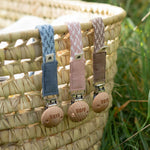 BIBS - Dummy Clip - Braided - Blush & Ivory