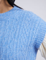 Behind The Trees - Elm - Bramble Knit Vest - Hydrangea - lightweight knit vest - sweater vest 