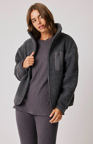 Cartel & Willow - Remi Zip Up - Charcoal