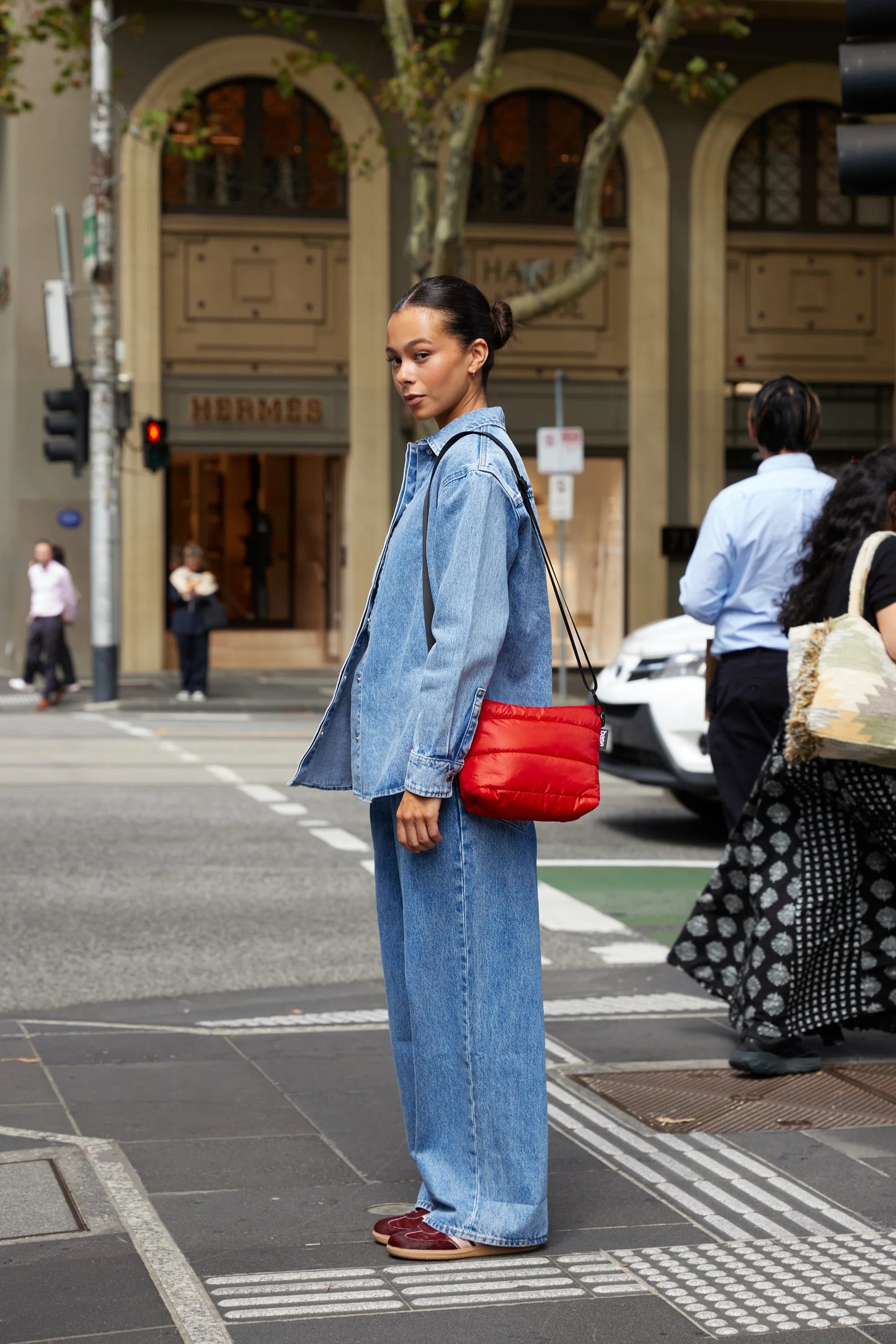 Base Supply - Cloud Collection - Stash Base - Crossbody - Cherry Red - Base Supply Outlet - Base Supply Stockists - Base Supply Australia - Base Supply Handbags - Mothers 