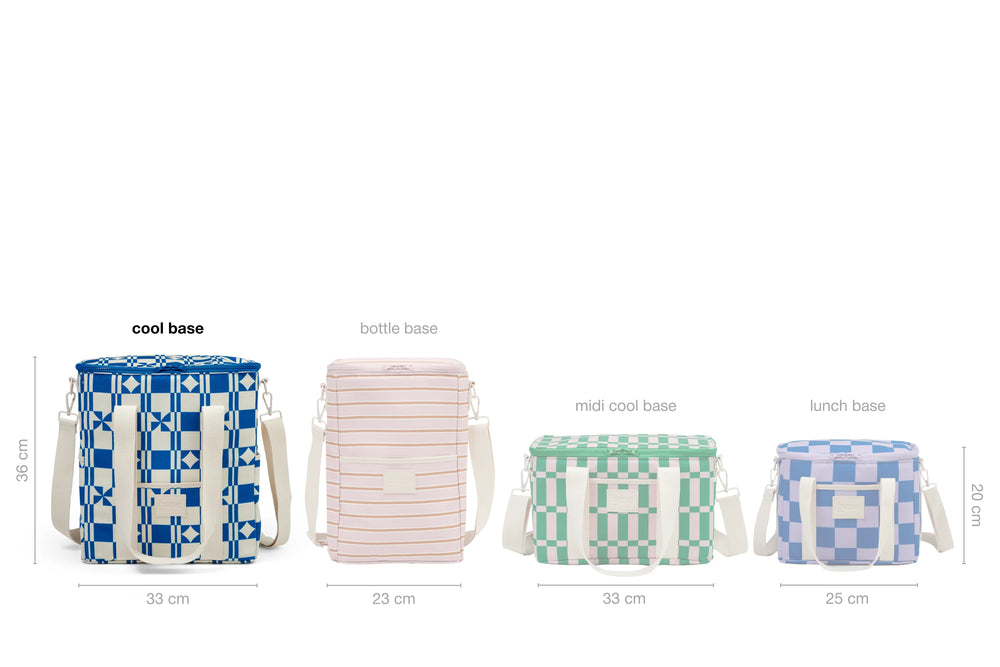 Behind The Trees - Base Supply - Cool Base - Lilac/Blue Check - best insulated food bag - summer bag - insulated cool bag - bright colourful insulated food bag under $65