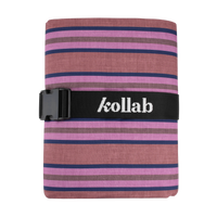 Behind The Trees - Striped pouch with 'kollab' branding on a white background - Kollab - Picnic Mat - Mulberry Lines