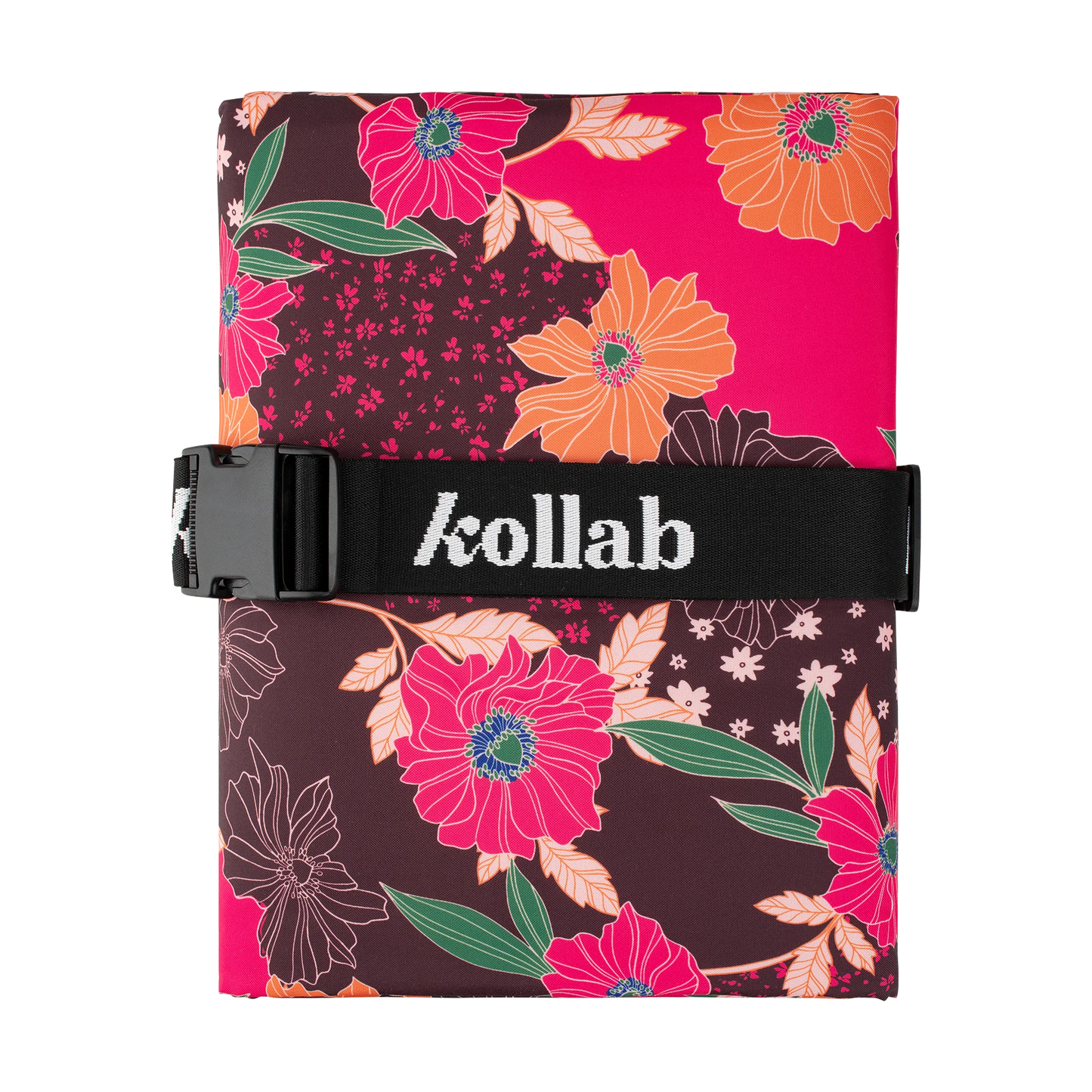 Behind The Trees - Floral-patterned product with 'kollab' branding on a white background - Kollab - Picnic Mat - Autumn Bouquet