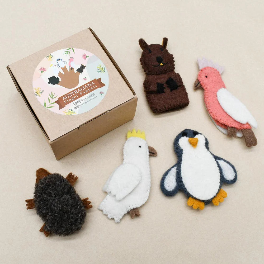 Tara Treasures - Finger Puppet - Set - Australian Animals B