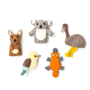 Tara Treasures - Finger Puppet - Set - Australian Animals