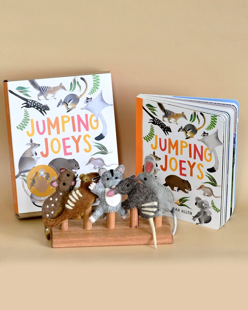 Tara Treasures - Puppet & Book - Set - Jumping Joeys