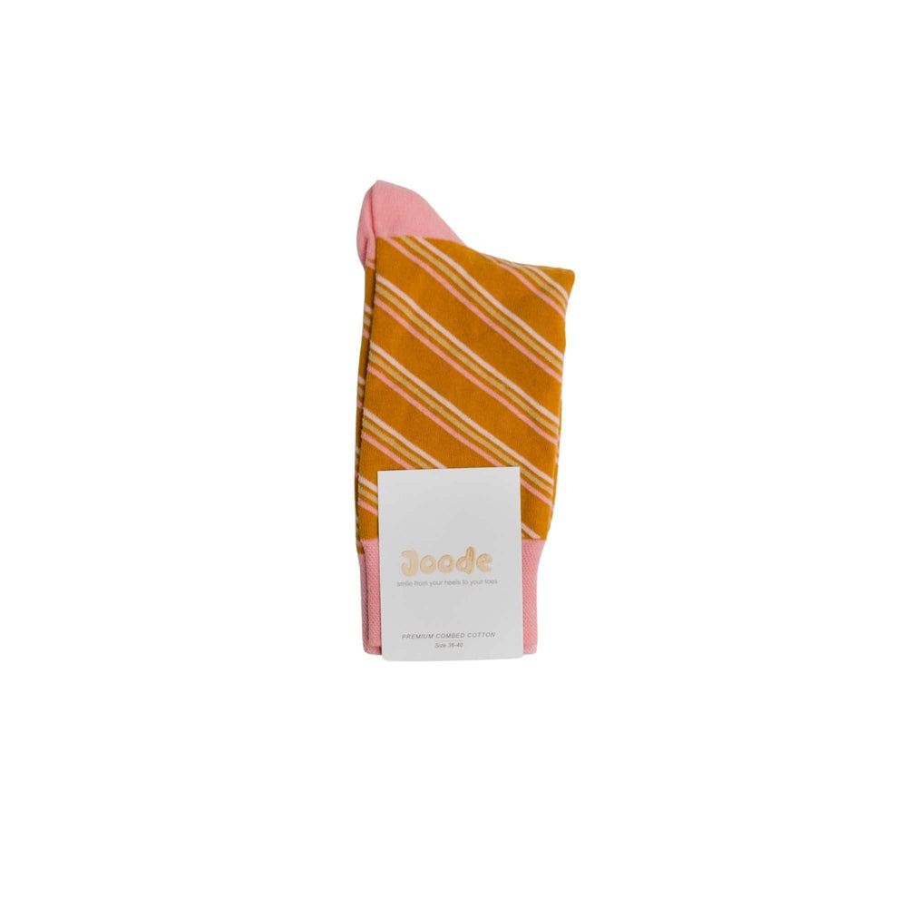 Joode - Socks - Pinstripe Pink- Size S/M - 36-40