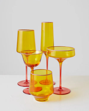 Behind The Trees - Kip &amp; Co - Tropical Punch - Champagne Glass - 2P Set- christmas gift under $60 - 60th birthday present - 50th birthday present - 40th birthday present 