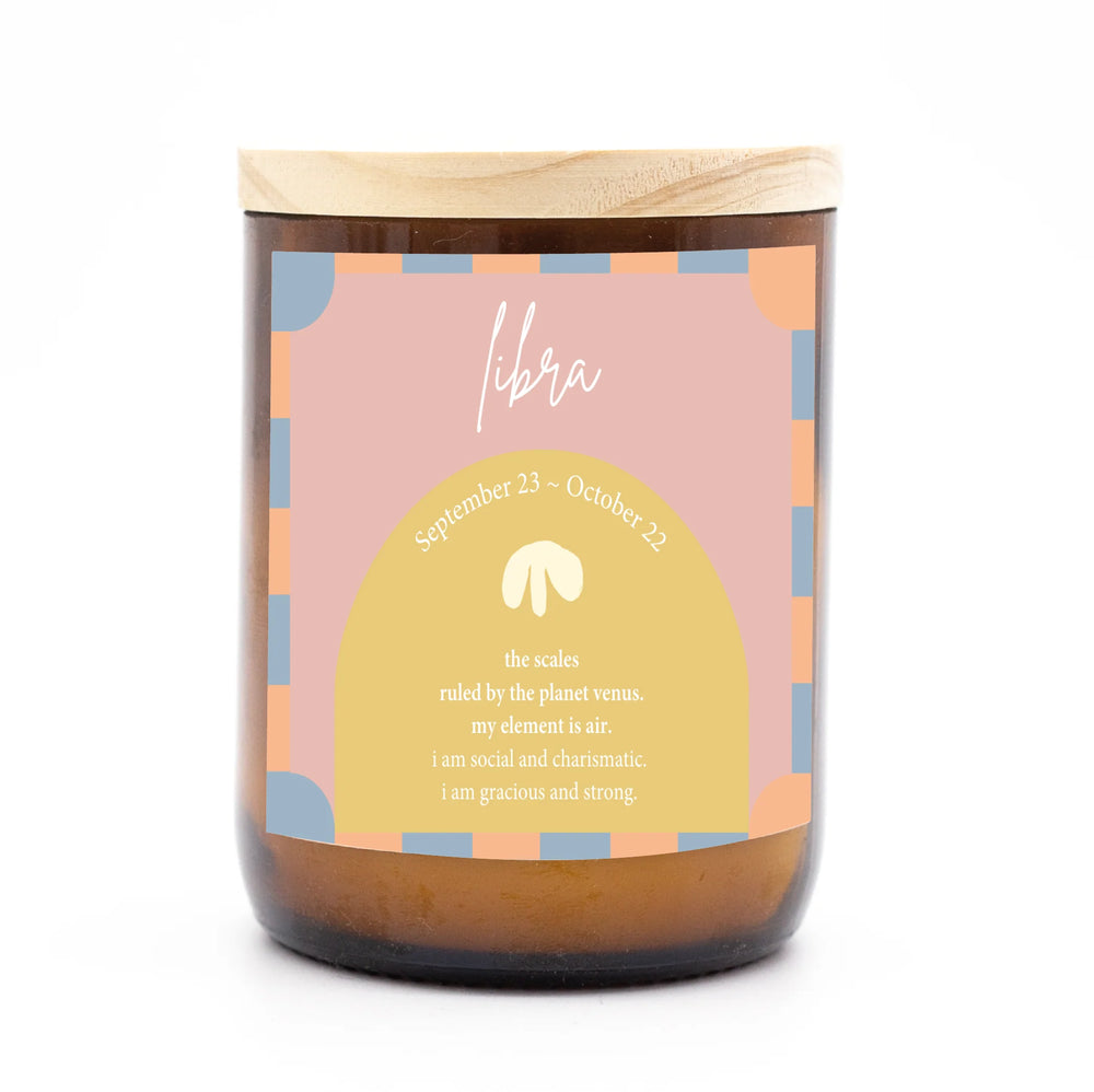 Behind The Trees - The Commonfolk Collective - Zodiac Colour Candle - Libra - India - Zodiac Candle under $35
