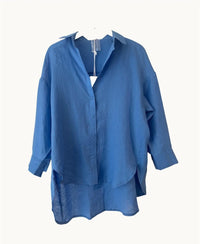 Little Lies - Boyfriend Shirt - Dazzling Blue