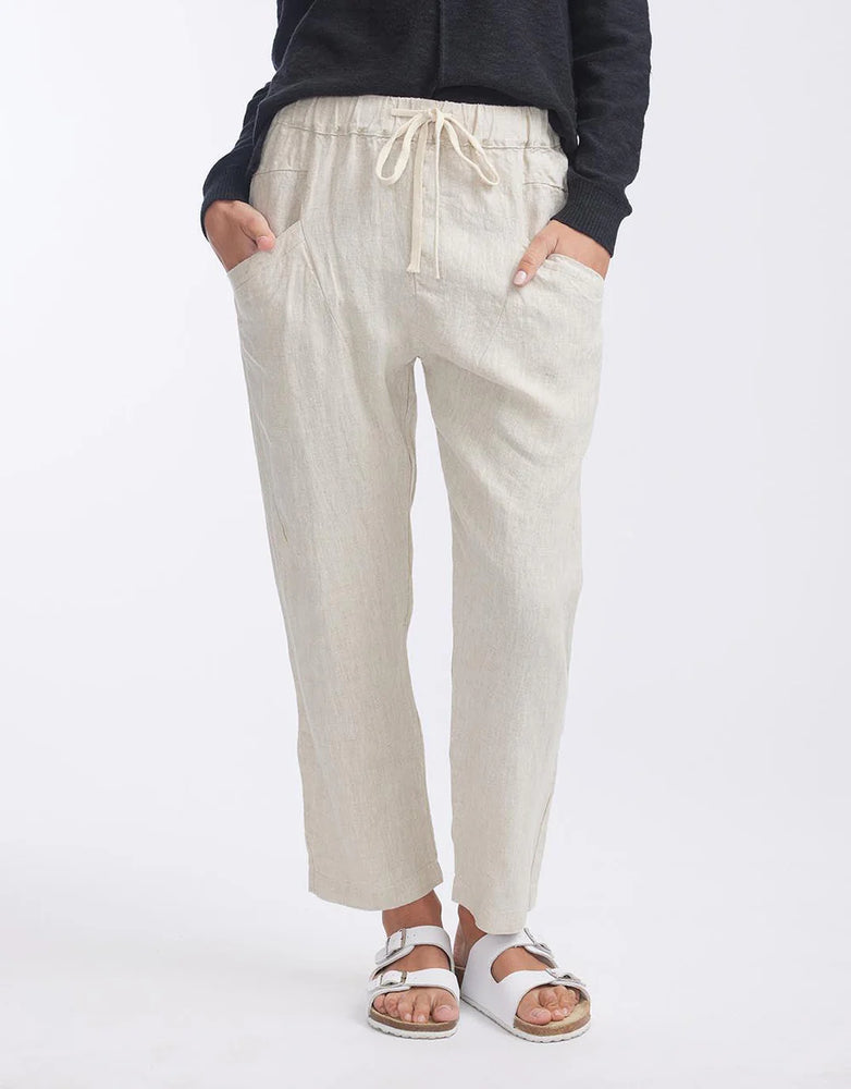 Behind The Trees - Little Lies - Luxe Linen Pants - Natural - 100% linen pants under $90 - lightweight natural fibre pants - linen pants - best linen pants