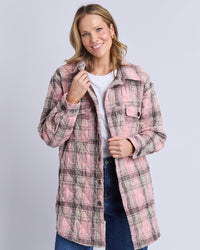Behind The Trees - Elm - Louise Shacket - Multicoloured Check