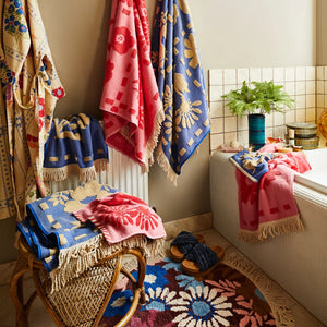 Behind The Trees - Sage &amp; Clare - Aja Bath Sheet - Posy - 100% cotton bath sheet - colourful bath sheets - bath towel large under $70