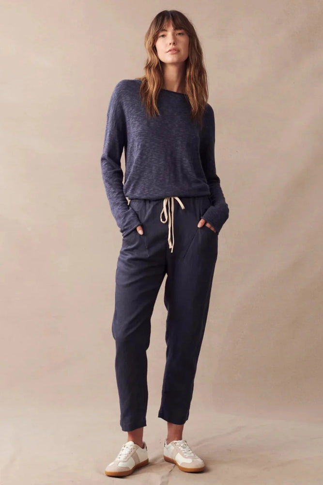 Little Lies - Luxe Linen Pants - Navy