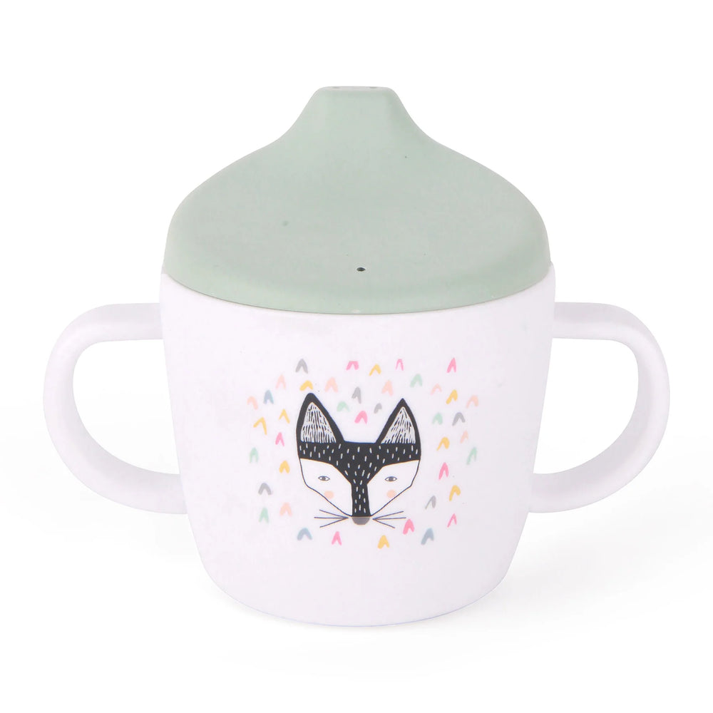 Behind The Trees - Love Mae - Sippy Cup - Mr. Fox - newborn baby gift - baby shower gift ideas - melamine feeding ware for babies - baby present under $15&nbsp;