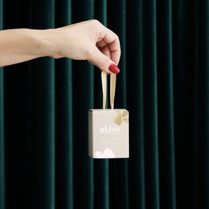 al.ive - mini soy candle bauble - golden wattle & citrus