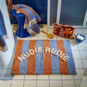 Sage & Clare - Nudie Rudie Bath Mat - Zelia - Blue Jay