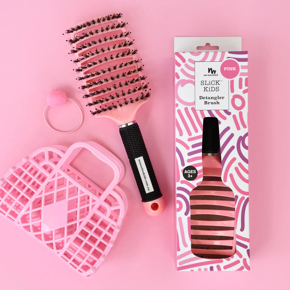 No Nasties - Detangler Brush- Pink