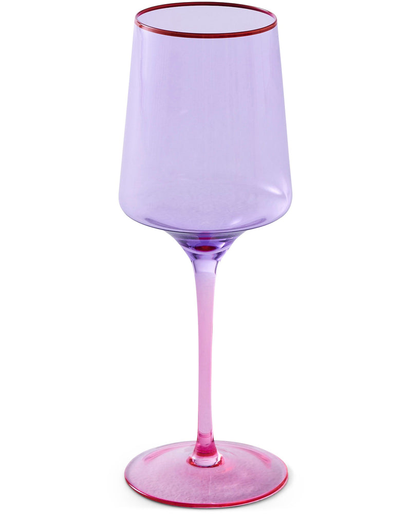 Kip & Co - Lilac Colour Block - Vino Glass - 2P Set