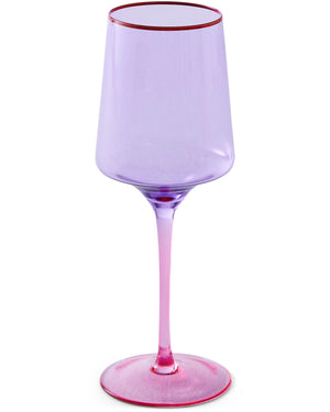 Behind The Trees - Kip &amp; Co - Lilac Colour Block - Vino Glass - 2P Set - christmas gift - present under $60 - kk gift -&nbsp;