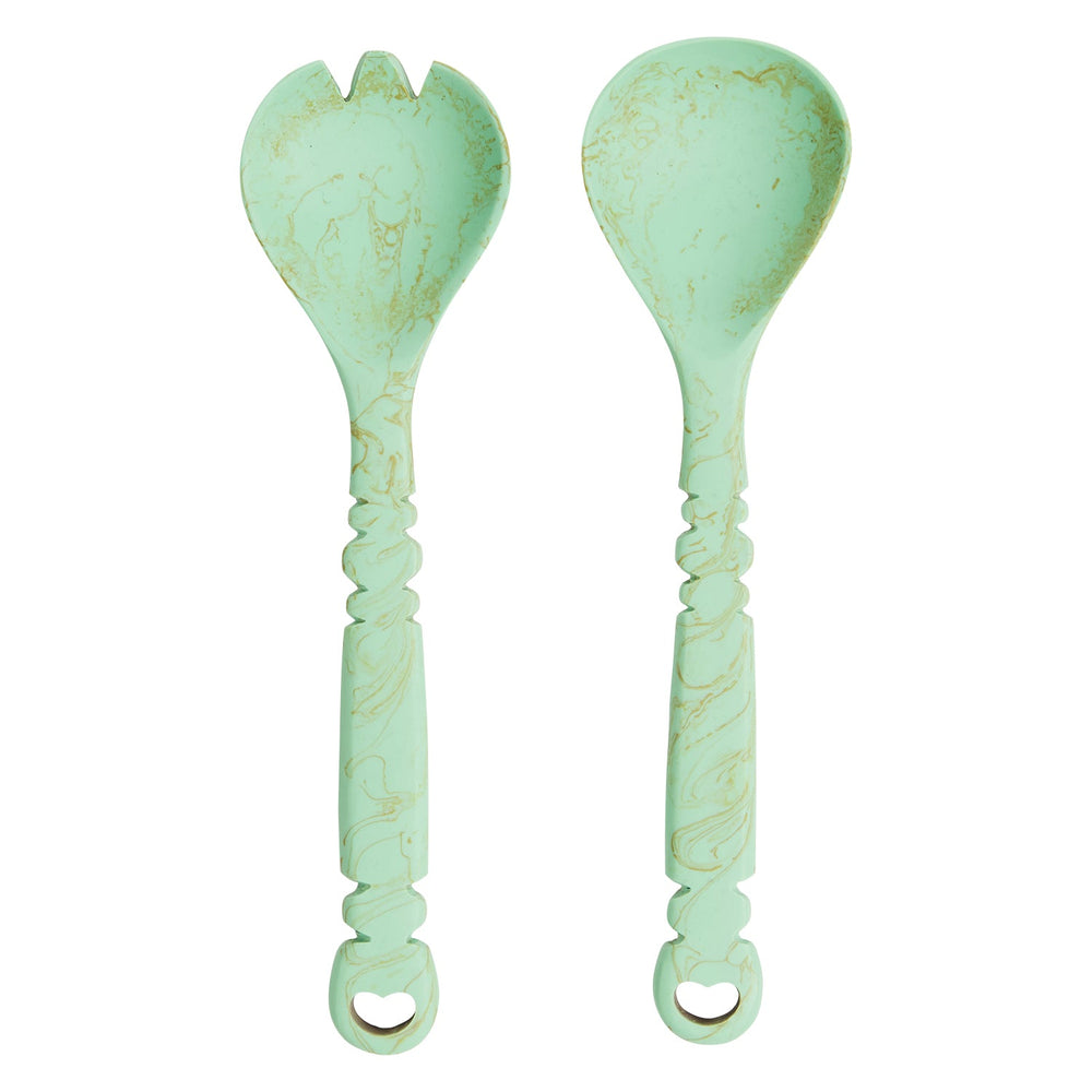 Sage & Clare - Wilkie Salad Servers - Artichoke