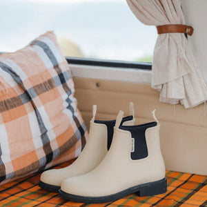 Behind The Trees - Merry People - Bobbi Ankle Boot - Sand - best gumboot - what's that gumboot everyone is wearing - merry gumboots - cute colourful ankle gumboot