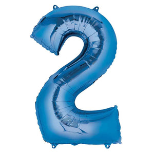 
                
                    Load image into Gallery viewer, Balloon - Foil Number - Blue - 2 - 86cm
                
            