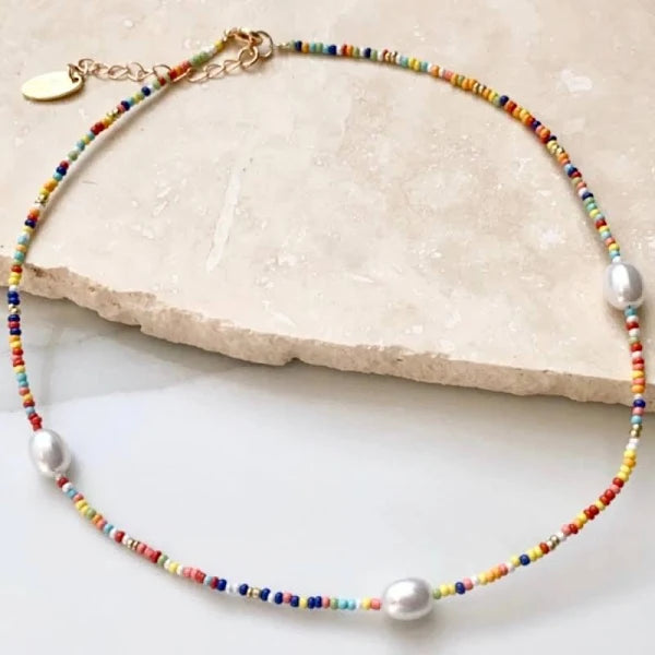 Salty Safari - Necklace - Choker - Anni - Multi