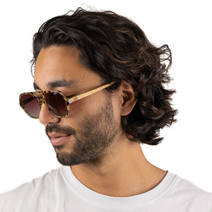 Soek - Sunglasses - Billy - Opal Tortise - Brown Gradient Lens