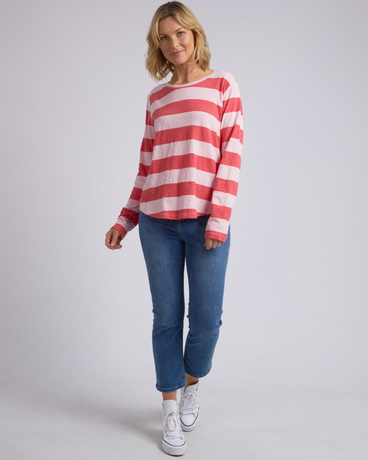 Behind The Trees - Elm - Elm Spritz - L/S Tee - casual long sleeve cotton top - stripe long sleeve top