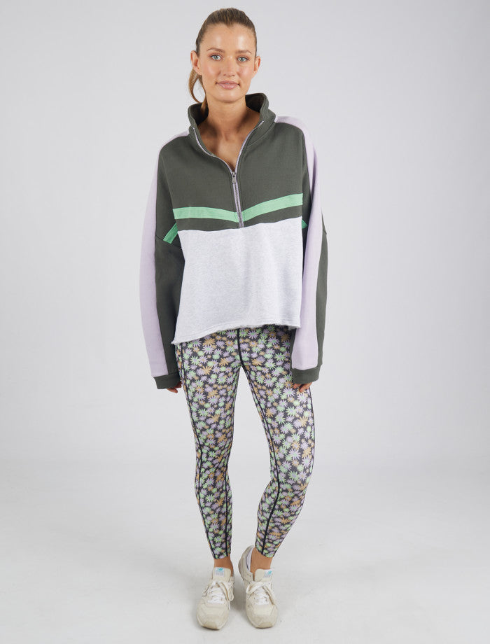 Behind The Trees - Foxwood - Take Off 1/2 Zip - Multicoloured - Sweater with half zip under $100