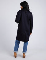 Behind The Trees -  Elm - Tasmin Coat - Dark Sapphire - winter coat - mothers day gifting - navy winter coat - formal coat