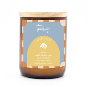 Behind The Trees - The Commonfolk Collective - Zodiac Colour Candle - Tarus - Ubud - Zodiac Candle Under $35