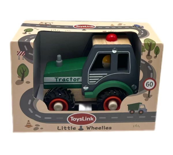 Behind The Trees - ToysLink - Green Tractor - wooden toys for kids - kids birthday present under $20