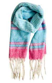 Urban Products - Avalon Scarf - Blue & Pink