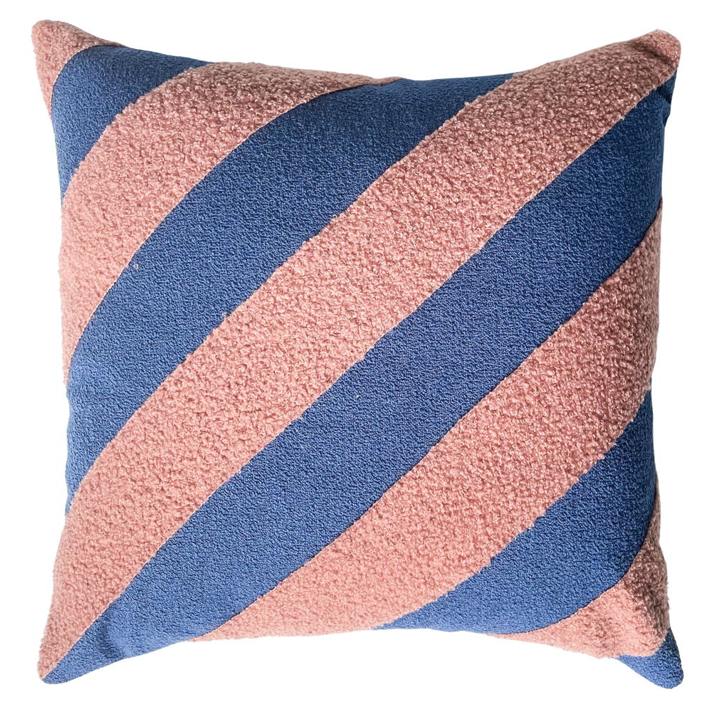 Urban Products - Cushion - Pop Stripe - Pink + Blue