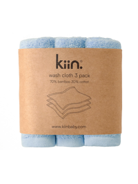 Kiin - Wash Cloths 3 Pack - Sky
