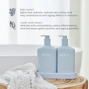 Behind The Trees - al.ive -&nbsp; Wash &amp; Lotion Duo - Coastal Wildflower- bestselling brand al.ive's new scent - gift ideas for mum - housewarming gift ideas