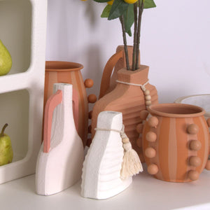 Behind The Trees - DWBH Homewares - Wood Vase - White - homewares - vases under $50 - simple homewares