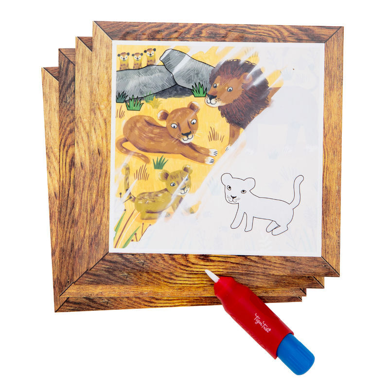 Behind the Trees - Tiger Tribe - Magic Painting World- Safari Adventures - Perfect birthday party gift - Under $30 - Christmas Stocking Stuffer