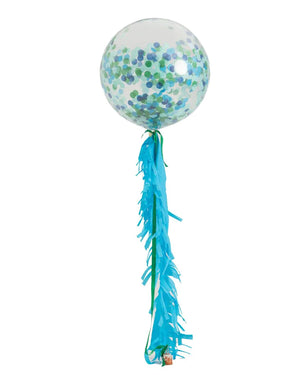 The Little Tree Store - Poppies For Grace - Jumbo and Fringe - Handsome - confetti balloon - birthday balloon - large confetti balloon