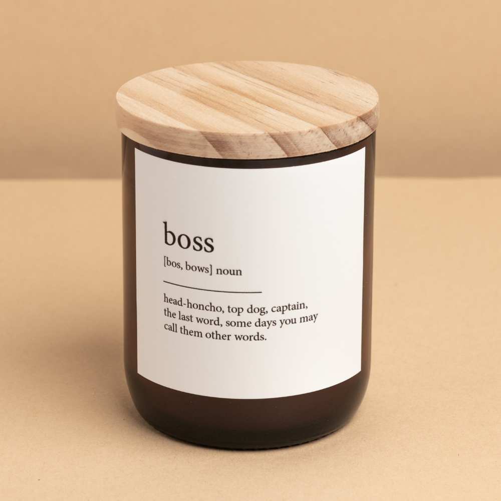 The Commonfolk Collective - Dictionary Meaning Candle - Boss