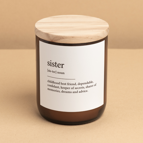 The Commonfolk Collective - Dictionary Meaning Candle - Sister