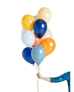 The Little Tree Store - Poppies For Grace - Balloon Set Flat -True Blue- Party Balloons - birthday party decor