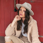 Behind The Trees - Ace of Something - Oslo Fedora in Pebble - Stunning fedora made from 100% Australian wool - stylish women’s hat